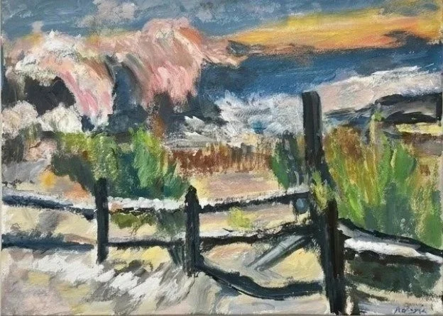 Twilight Surf 18x 24 impasto Gouache Painting