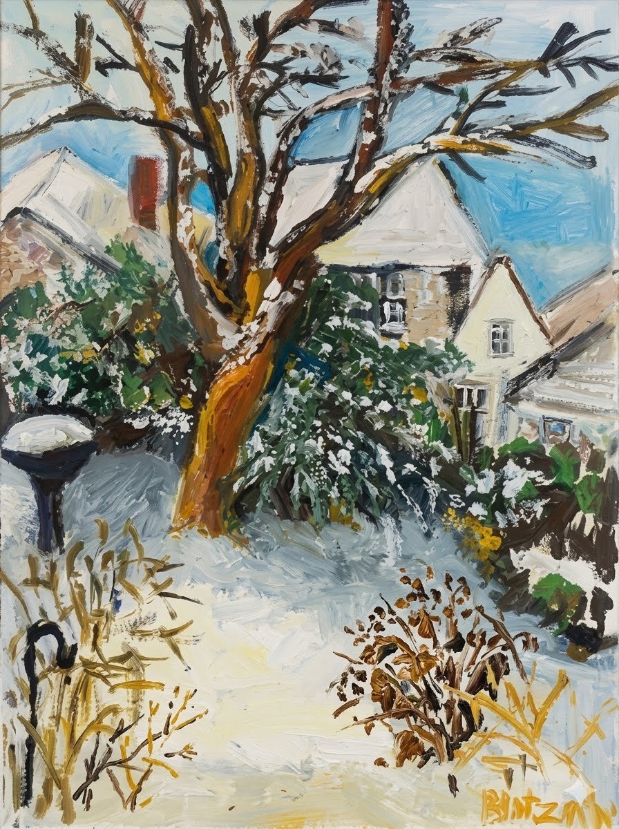   Winter   18x24   Gouache   