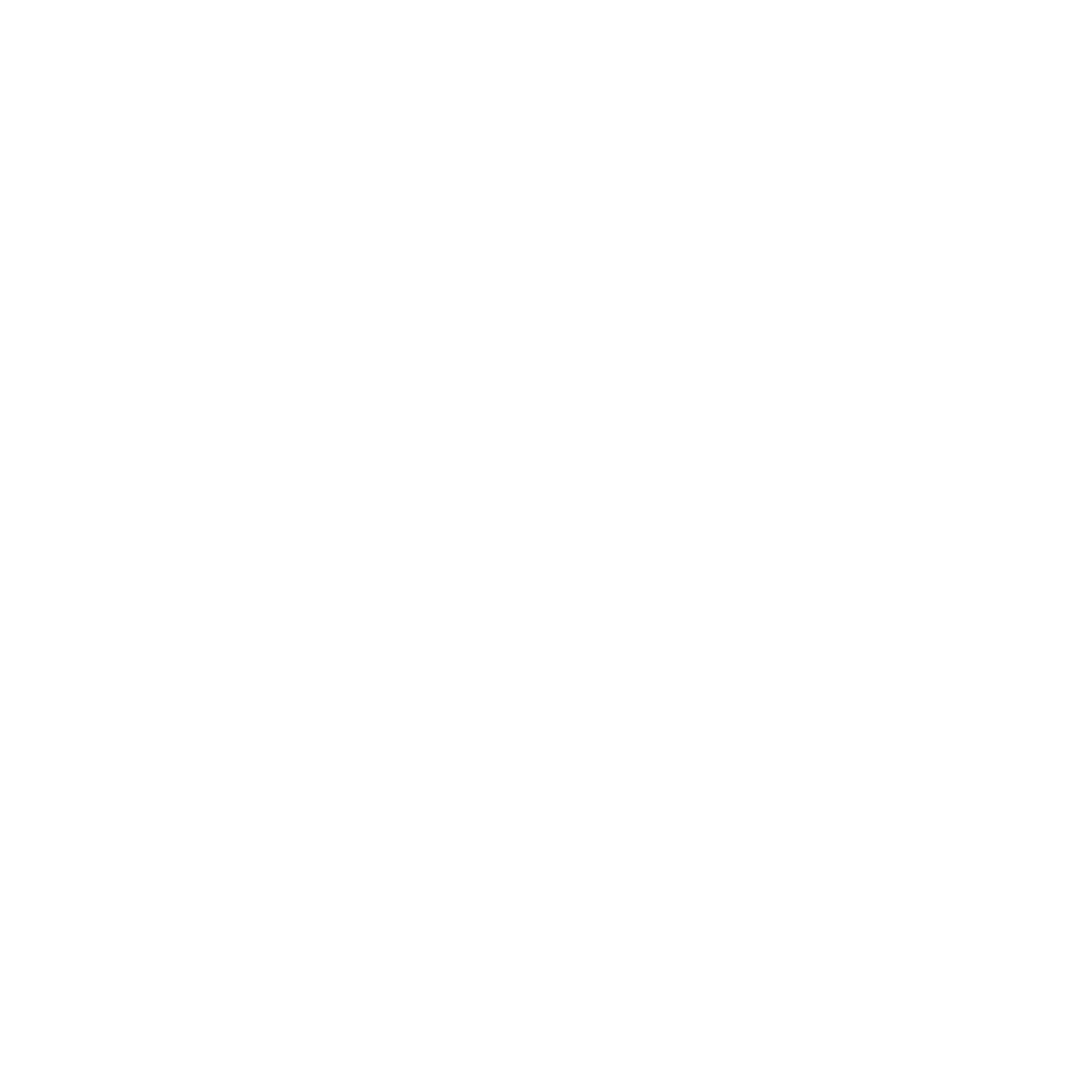 Outline drawing of a trophy cup with two handles on a black background.