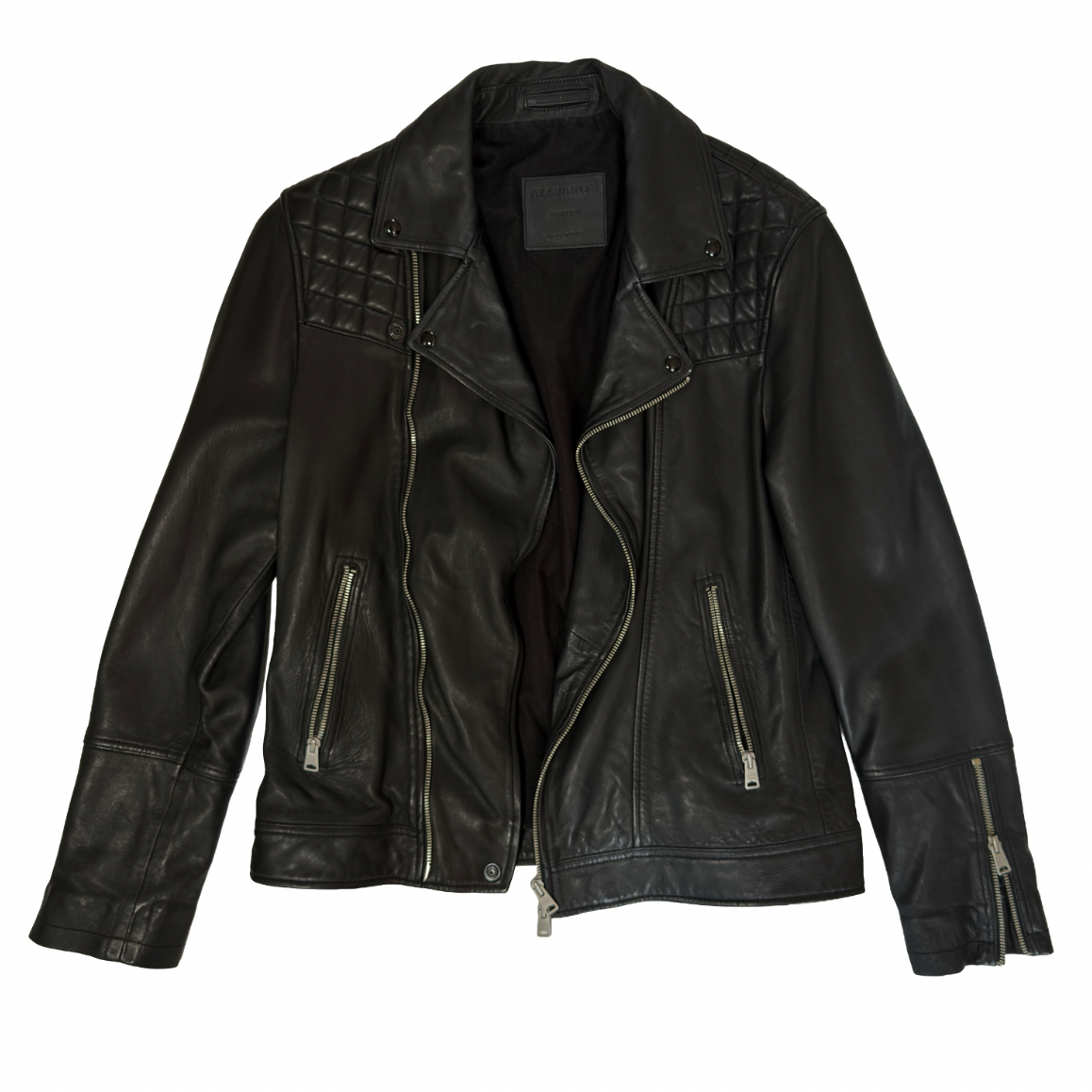ALLSAINTS Taro Biker Leather Jacket - Medium (40)
