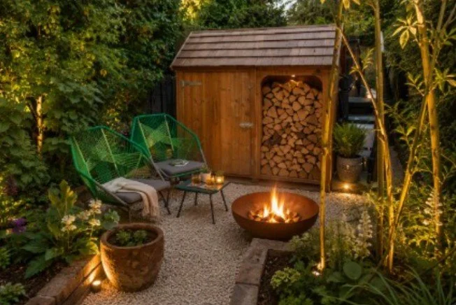 The Design - Firepit Seating Area