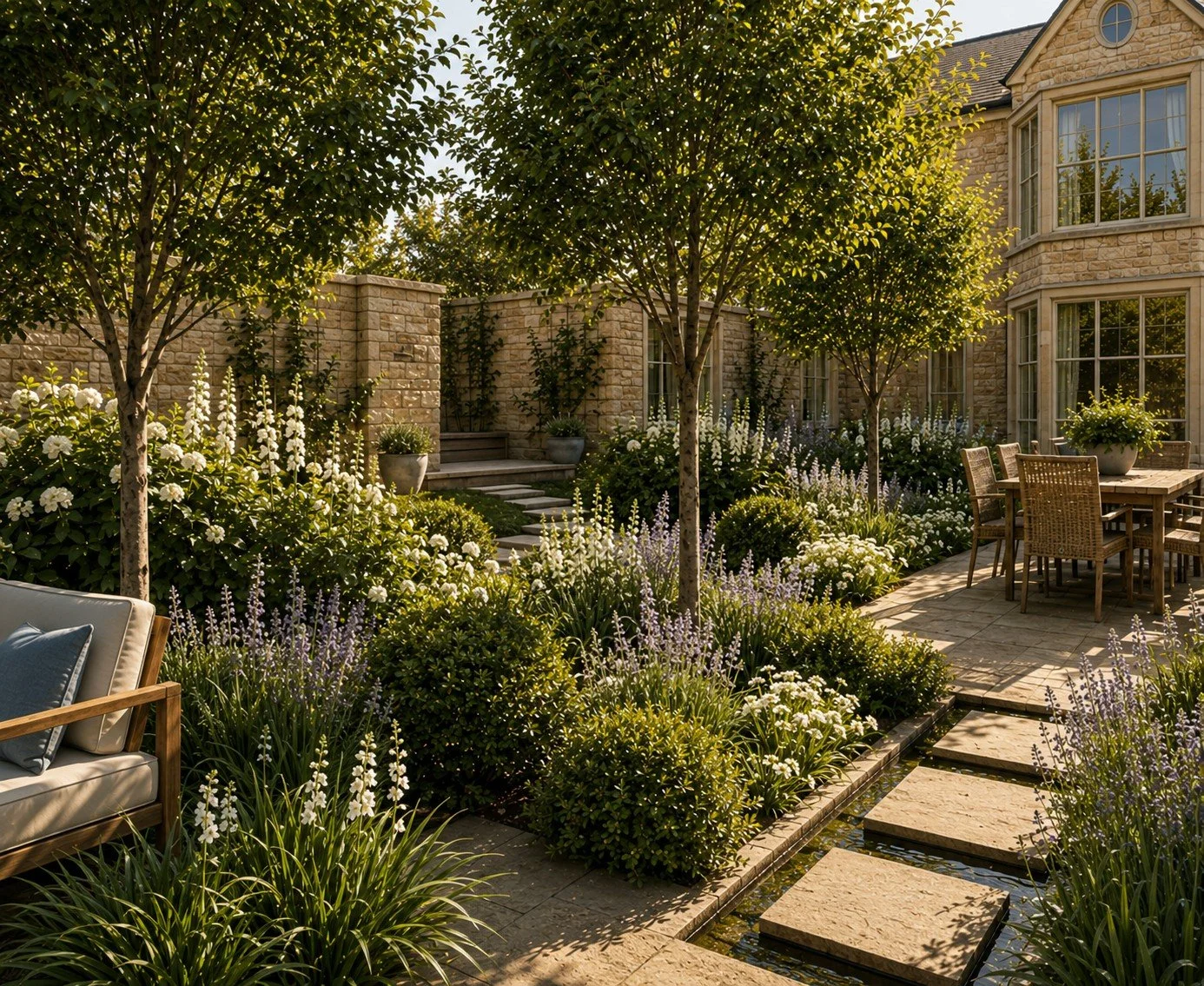 The Design - Stepping Stone Water Feature