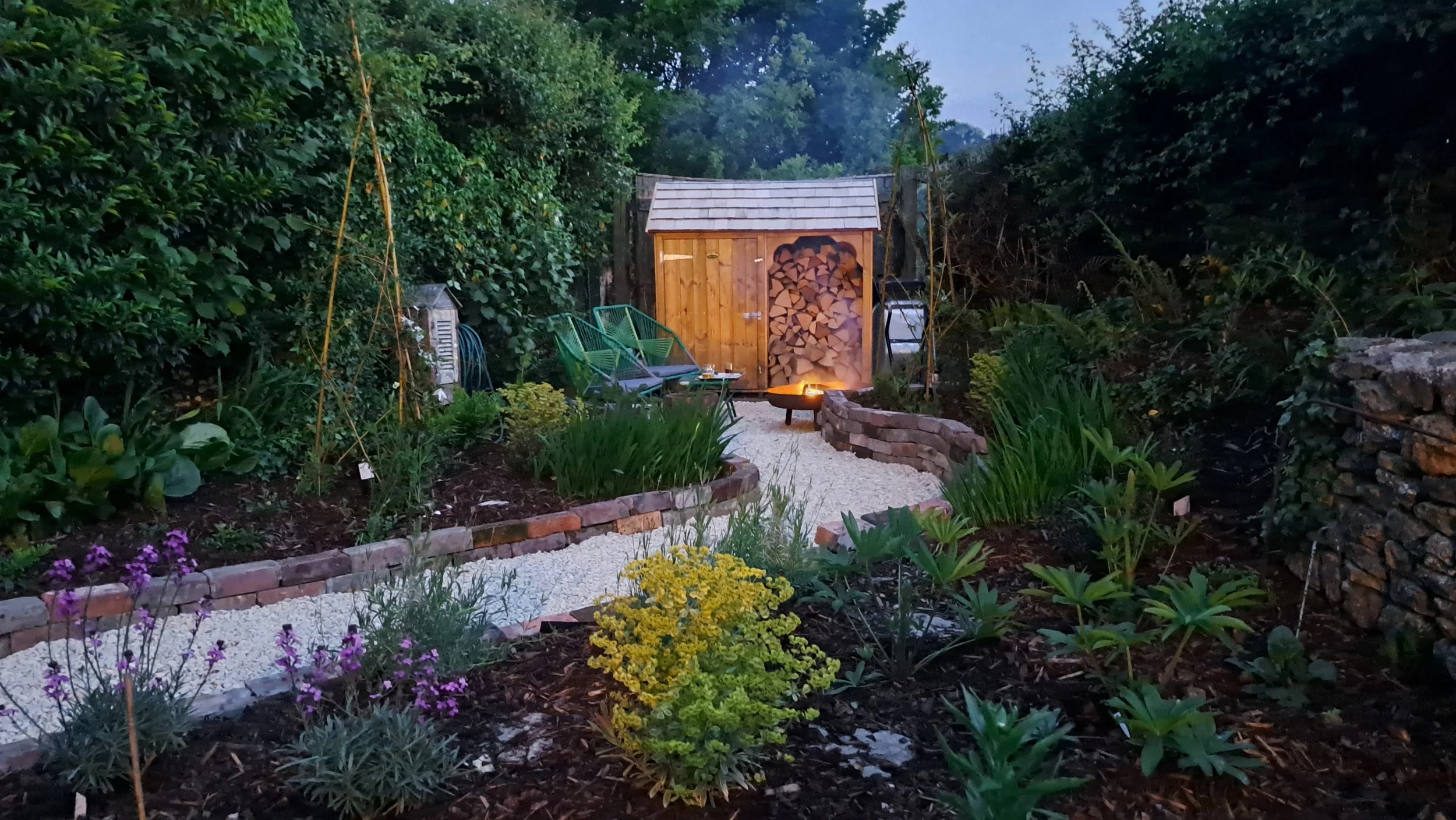 Early Stage Planting - Mid and Lower Borders
