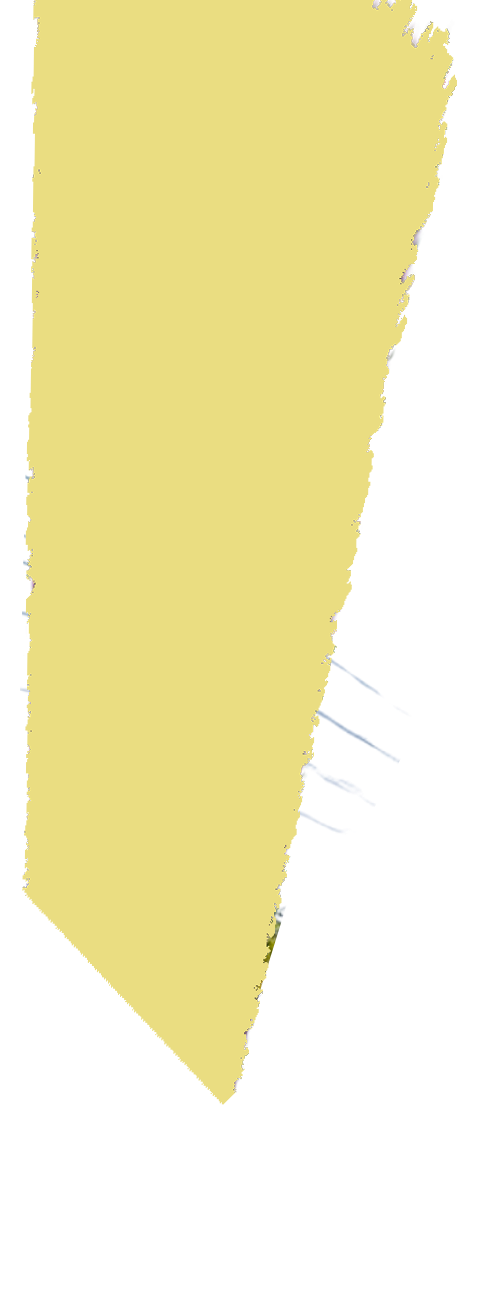 A large, yellow, irregularly shaped object with some lines or marks on its side, against a black background.