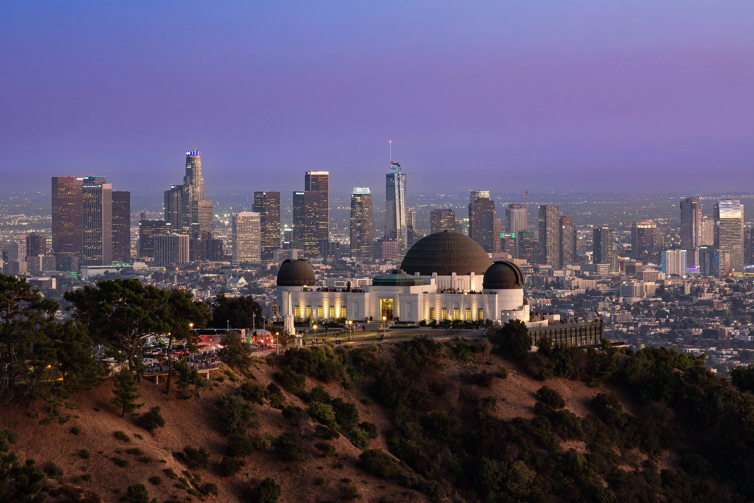Griffith Observatory overlooking DTLA
