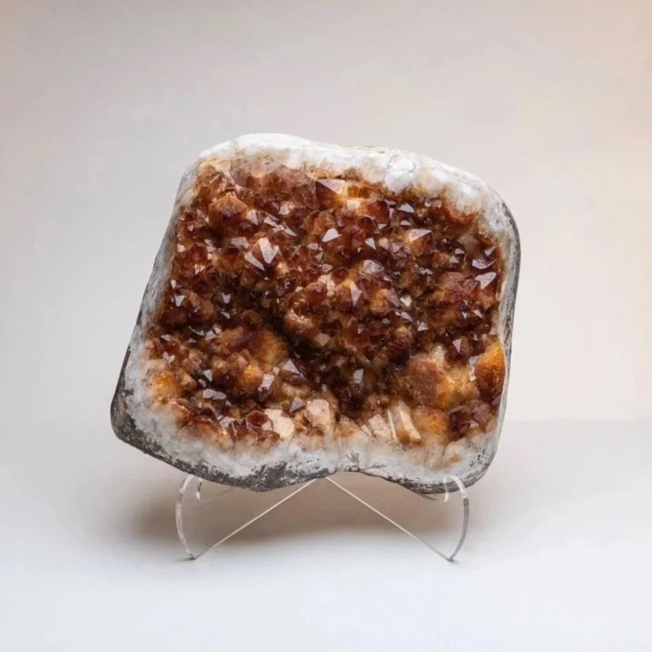 Citrine Quartz Crystal Cluster