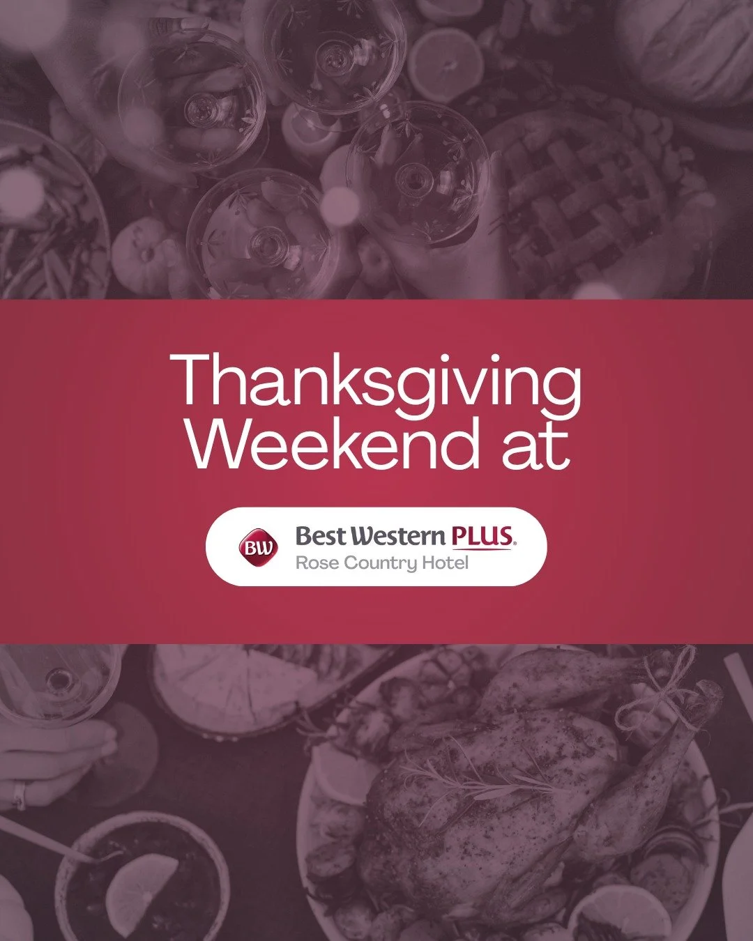 Spend Thanksgiving with us at Best Wester Plus Rose Country Hotel. 🍂 🦃

If you&rsquo;d rather spend more time around the table and less time cooking and cleaning, let us help make the holiday a little easier. Join us for a festive Thanksgiving meal