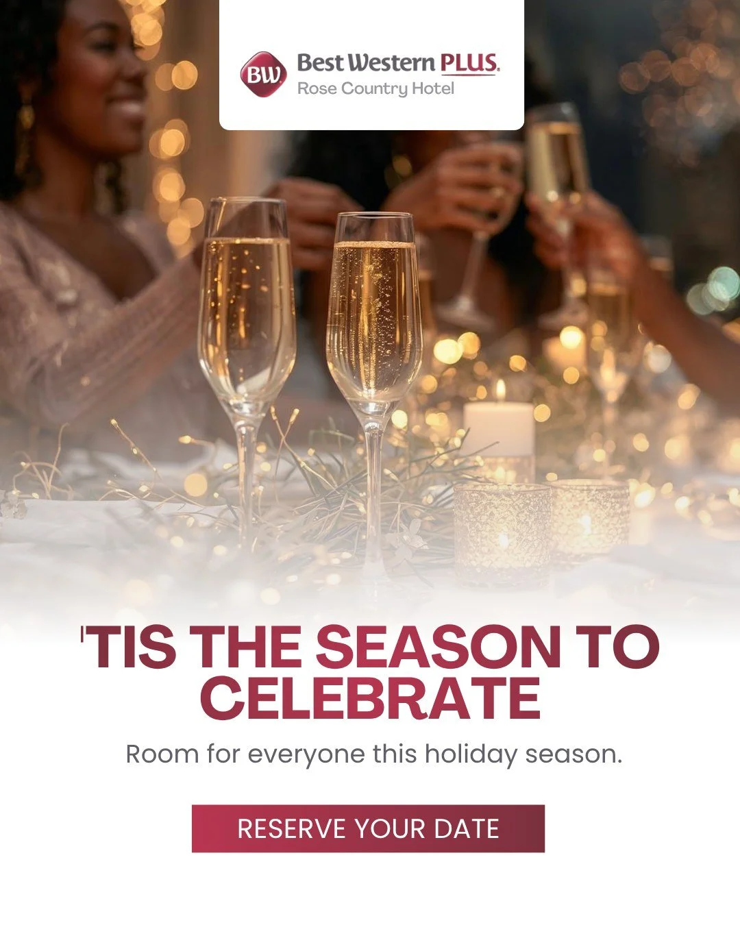 Your team's holiday party starts here. 🎄

From intimate gatherings to larger celebrations, our ballroom and full-service catering make hosting effortless. Contact our team to check available dates.

Smaller team? Join fellow local businesses at our 