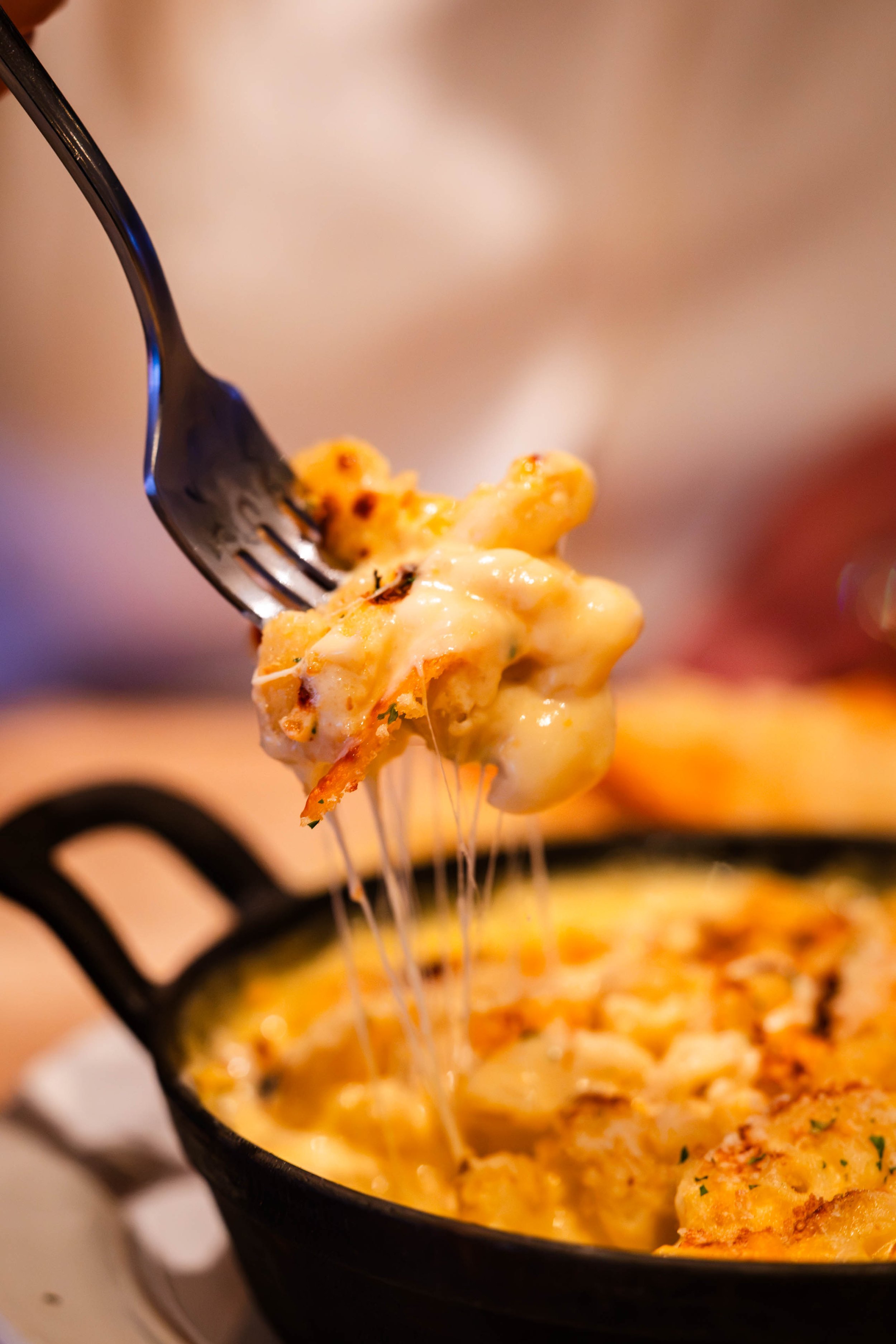 Mac and Cheese meal at Joker's Den inside Camrose Resort and Casino