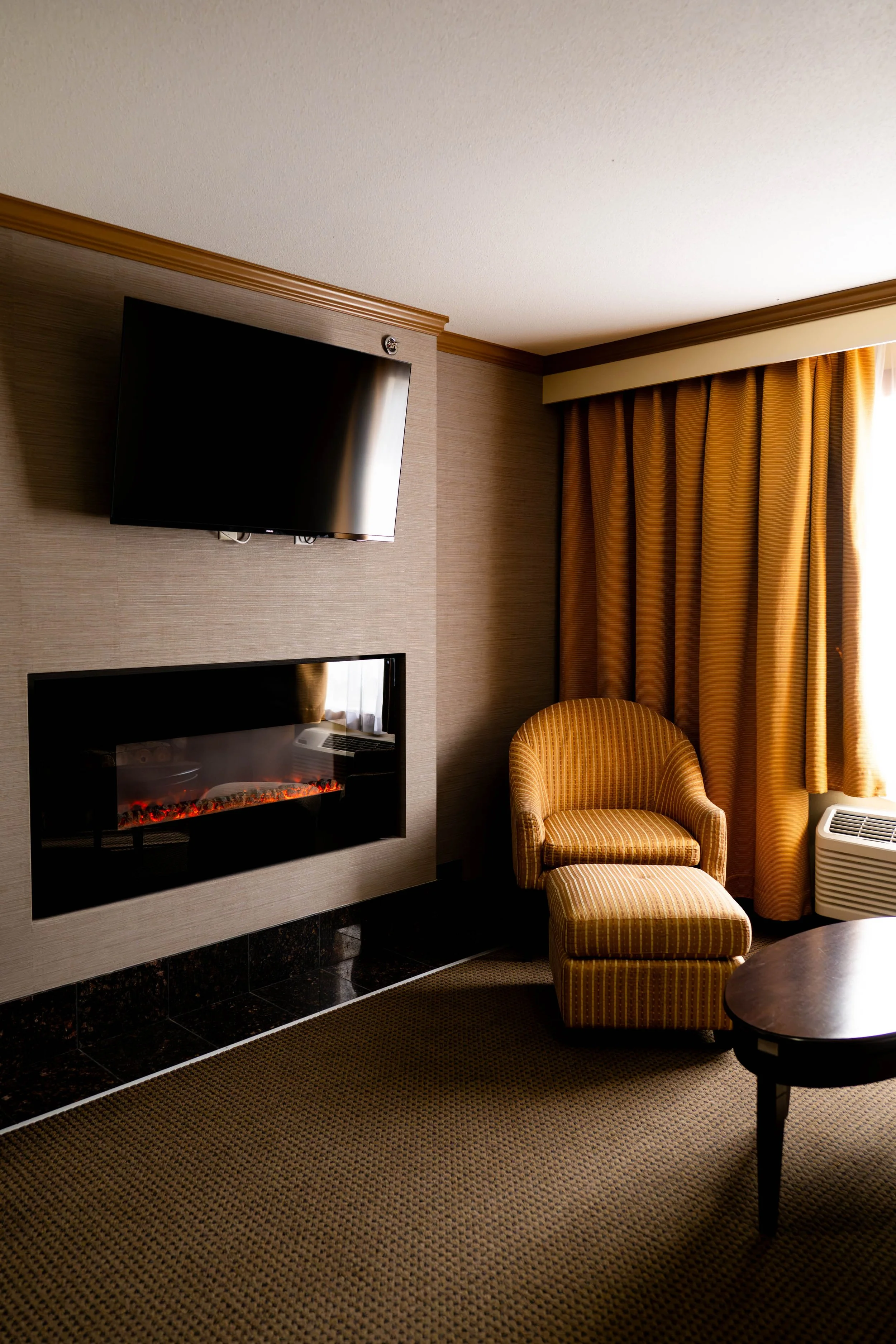 Clean room with a comfortable bed at Best Western Plus Edmonton Airport Hotel in Leduc Alberta 