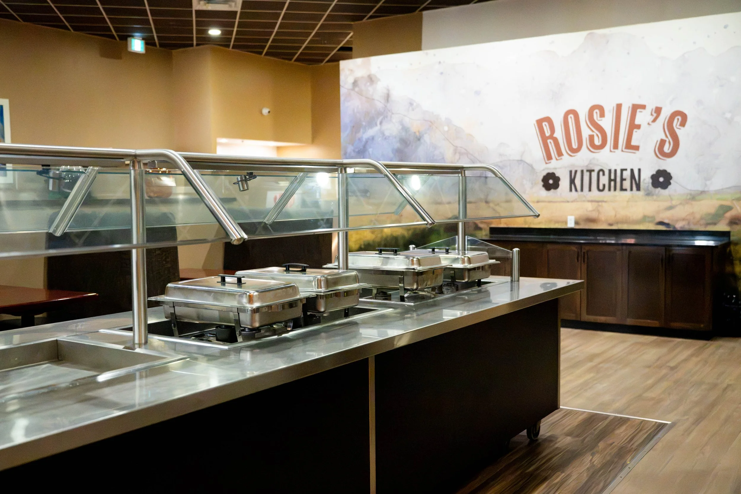 Buffet set up at Rosie's Kitchen