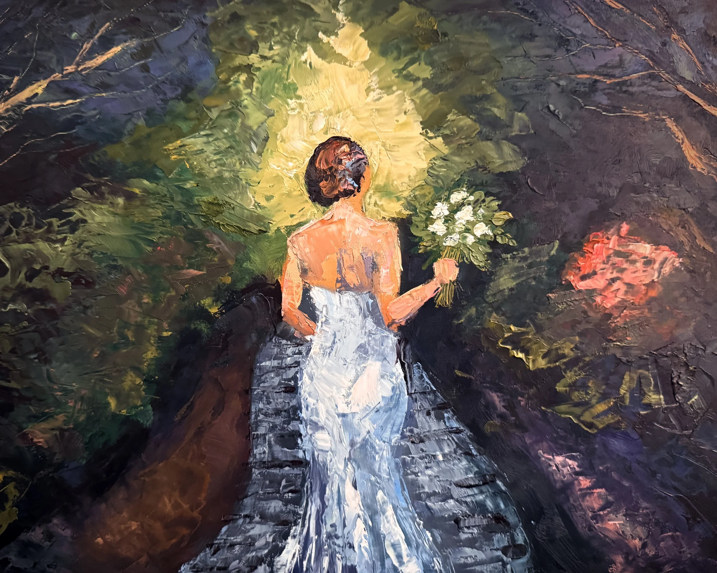 Live Wedding Painting - Abstract Bride