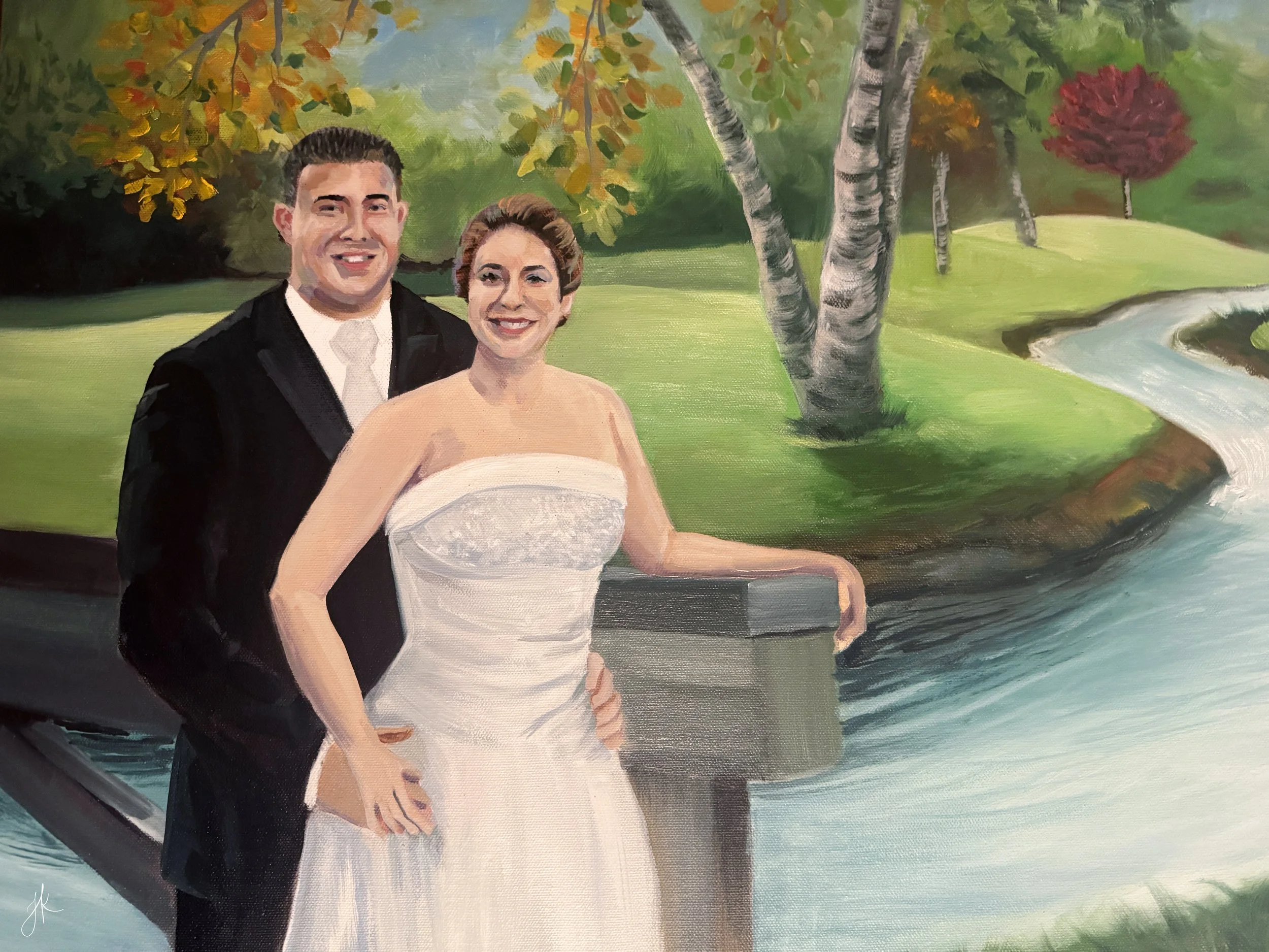 Live Wedding Painting by Love Kissed Canvas