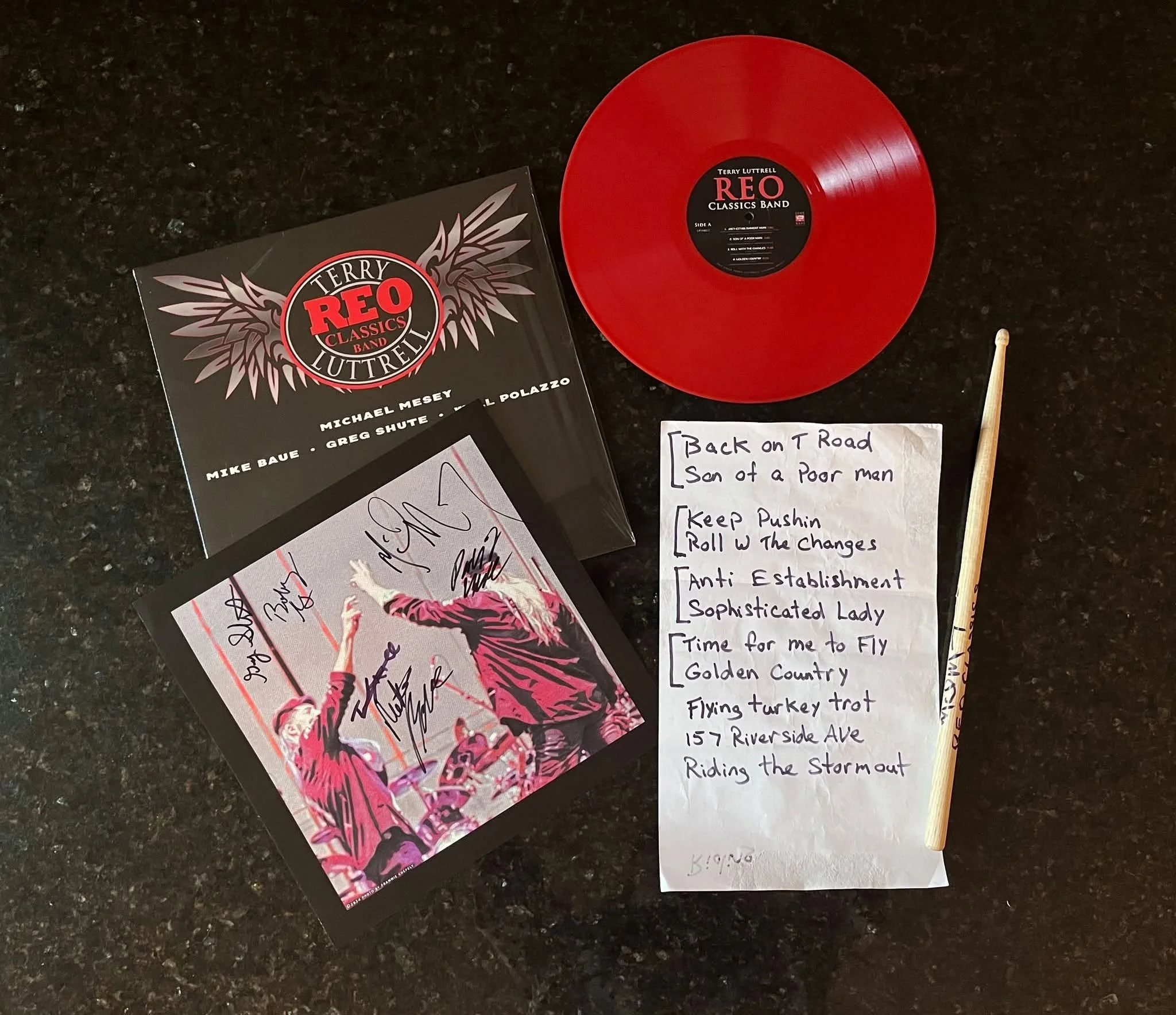 Becky Glass sent this photo of her collection from the June 2026 concert in Peoria, Illinois