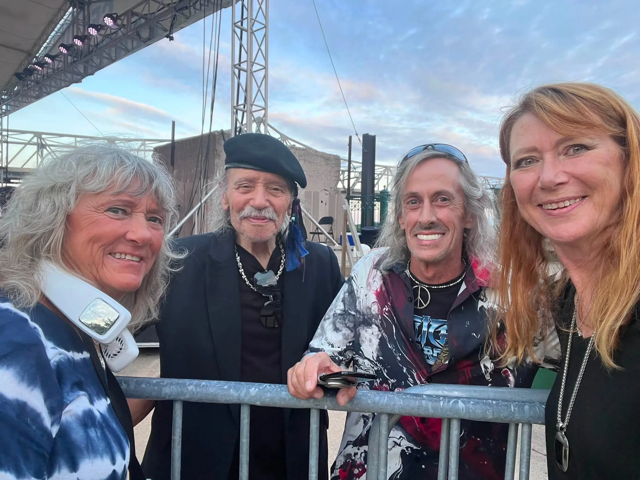 Saying Hello To Fans - L-R: Reggie Stutzman, Terry Luttrell, Greg Shute, Becky Glass