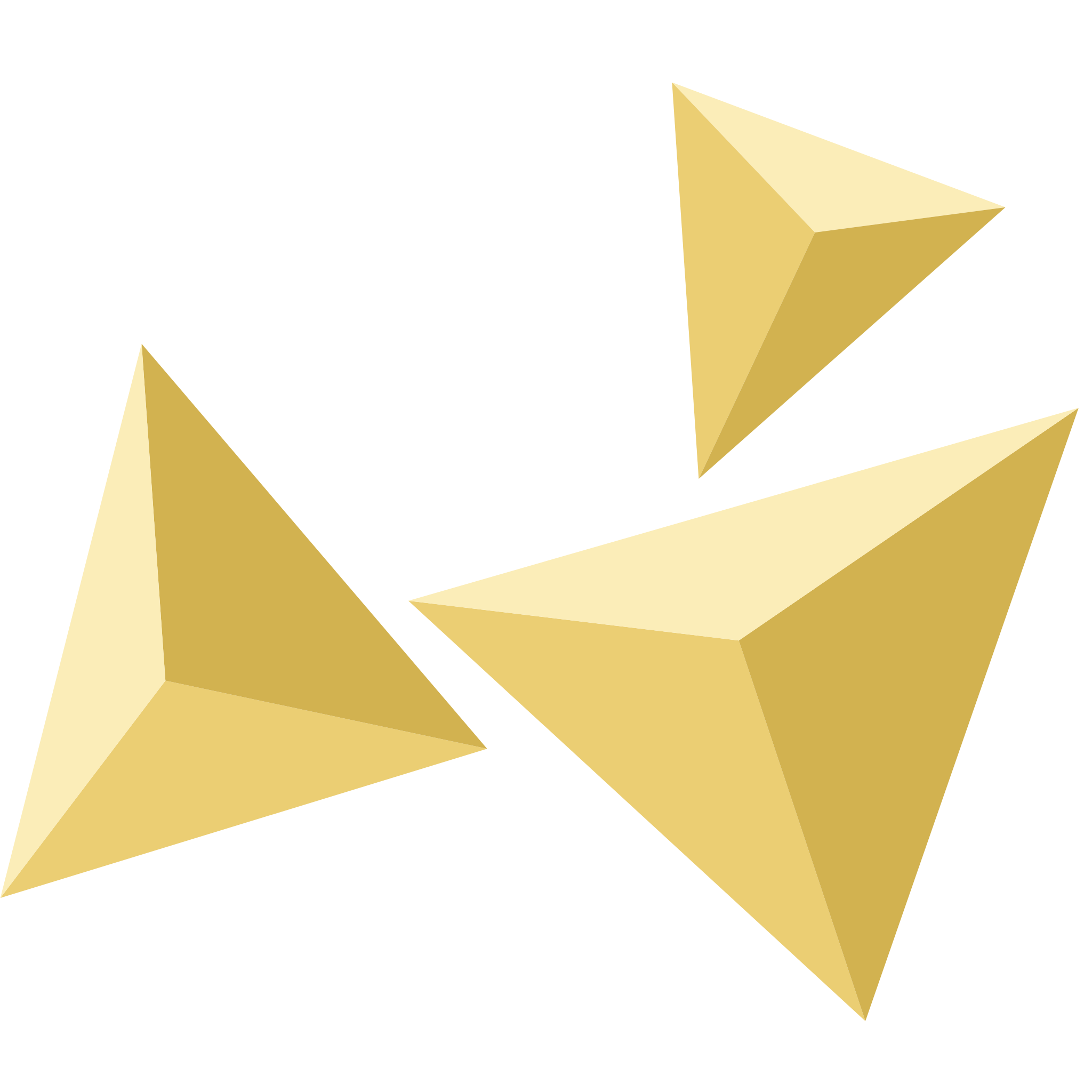 Gold and beige 3D star-shaped object with multiple points and surfaces.