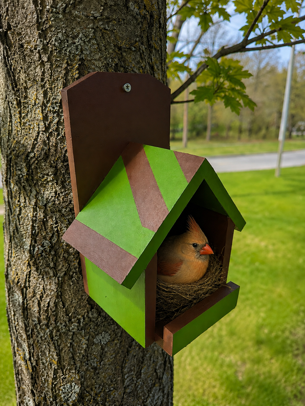 Cardinal/Robin Nesting Box