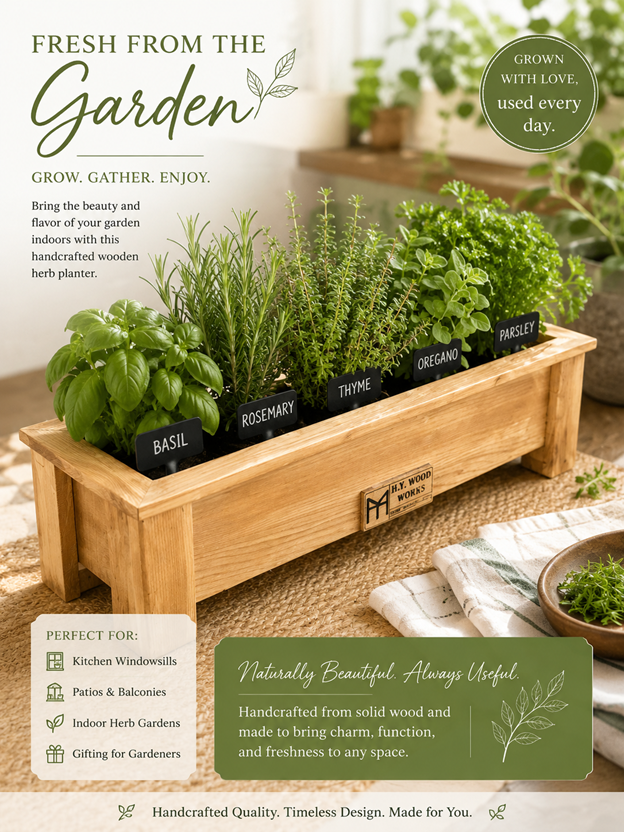 Herb planter box
