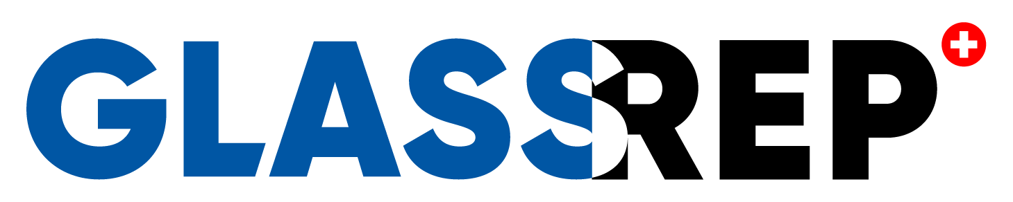 Text im Logo: 'GASS' mit schweizer Flagge in rotem Kreis oben rechts