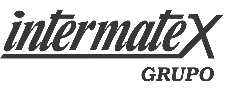 Logotipo de la compañía Inermatex Grupo en colores negro y gris.