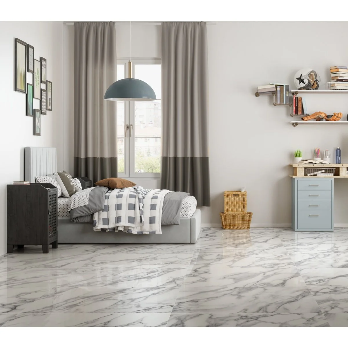 Porcelatech® Rectificado Palatino Blanco Caras Diferenciadas 50x100