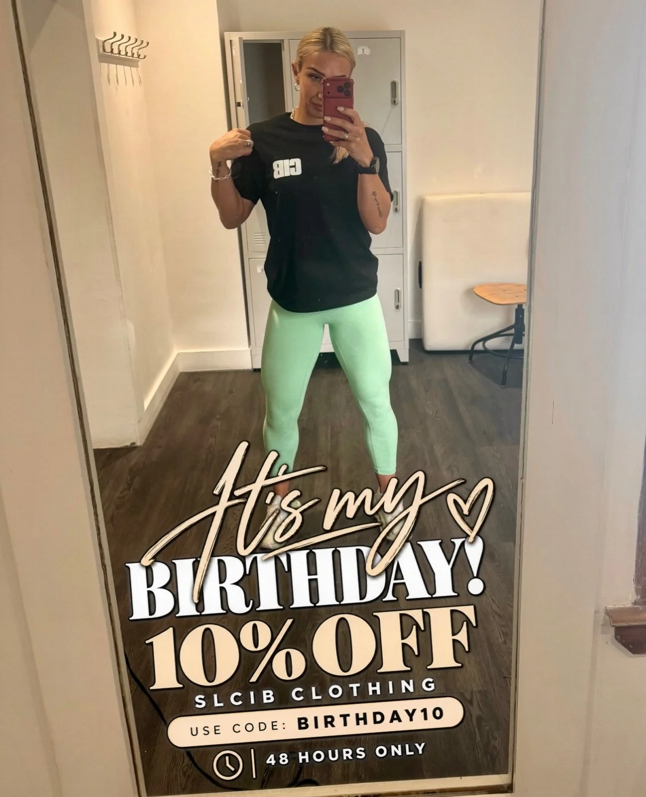 🎂 IT&rsquo;S MY BIRTHDAY, SO I&rsquo;M GIVING YOU A GIFT! 🖤

To celebrate my birthday, I&rsquo;m giving you 10% OFF all SLCIB clothing! 🎉

⏳ 48-HOUR BIRTHDAY OFFER &mdash; DON&rsquo;T MISS OUT!

Built on strength. Built on confidence. Worn with pu