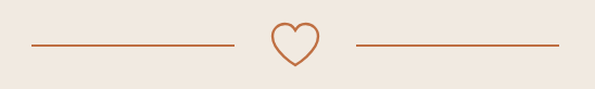 Decorative beige background with a central heart and horizontal lines on each side.