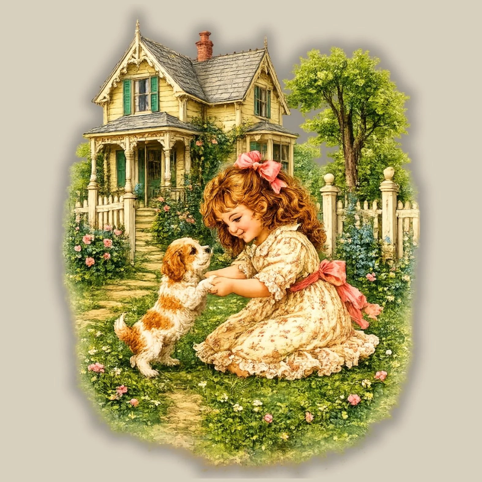 Puppy Kisses Design Detail