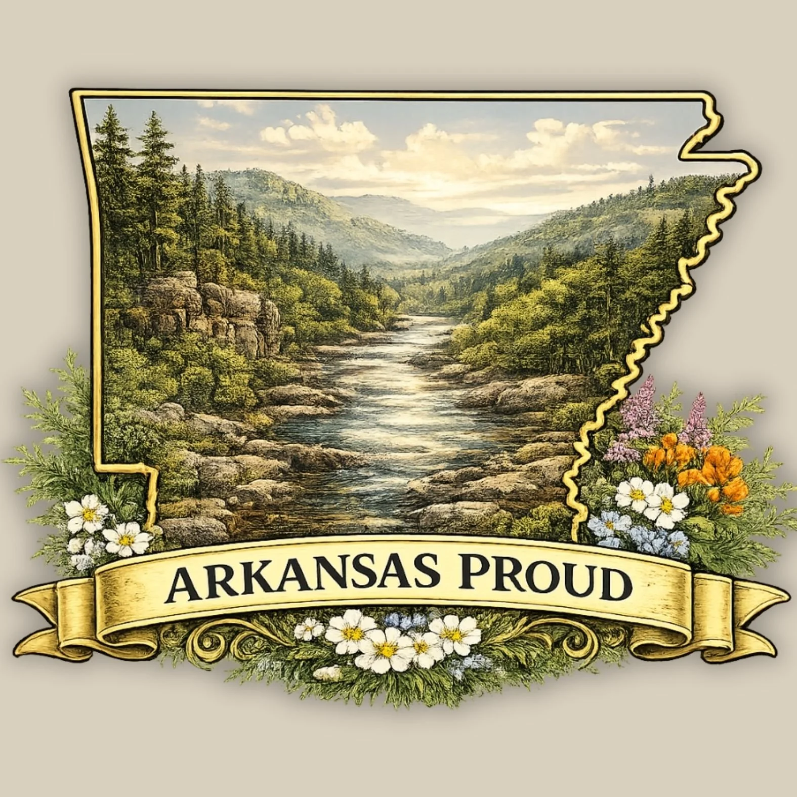 Arkansas Proud Design Detail