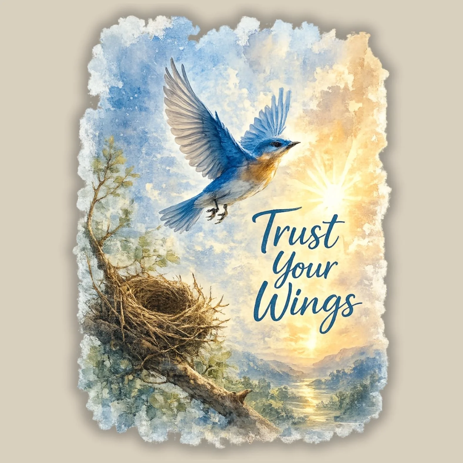 Trust Your Wings Design Detail