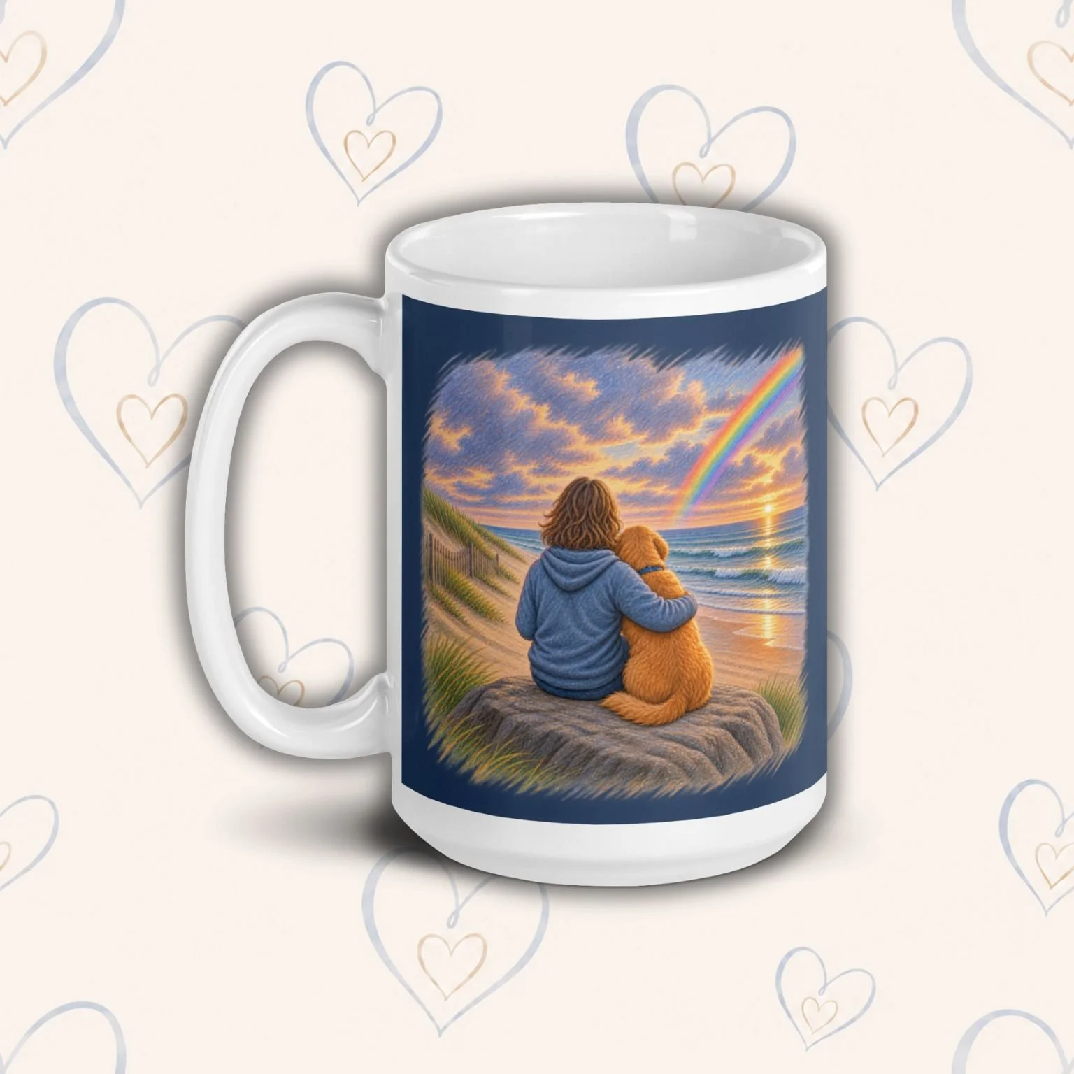 Never Alone Ceramic Mug (Back)
