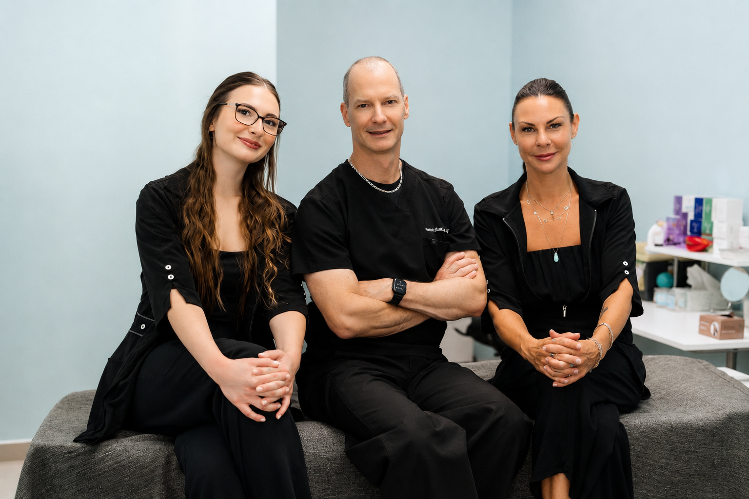 Dr. Patrick Charlebois and the Dr. Charlebois Aesthetics clinic team in Cornwall, Ontario.