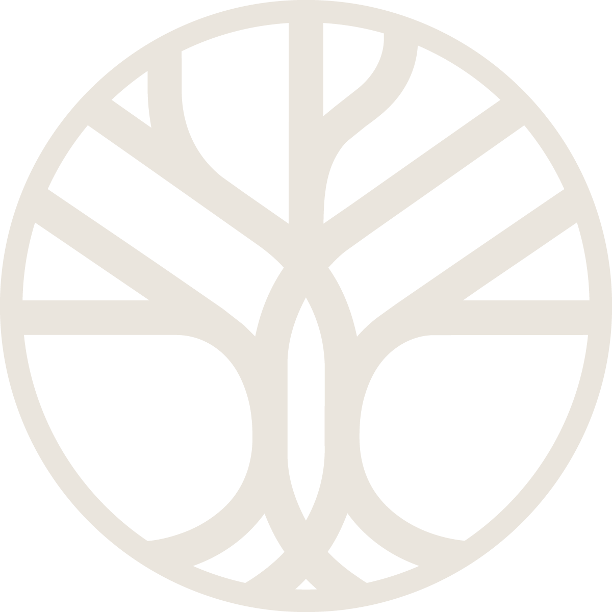 Black and white stylized butterfly with a circular border and symmetrical wings.