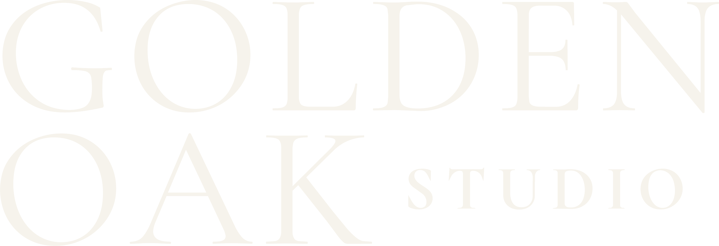 Golden oak studio logo