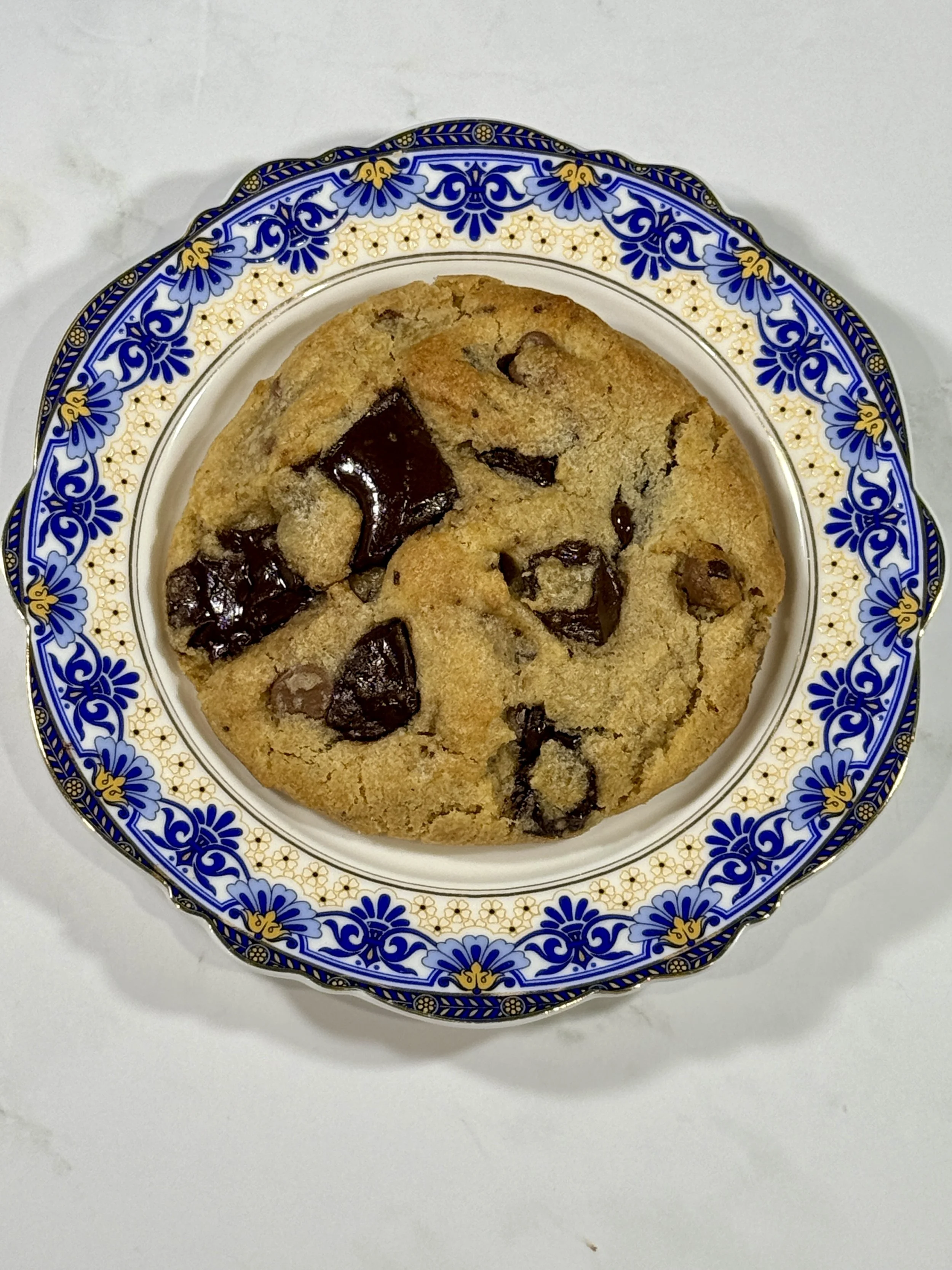 The Curtiss chocolate chip cookie with milk and dark chocolate chunks