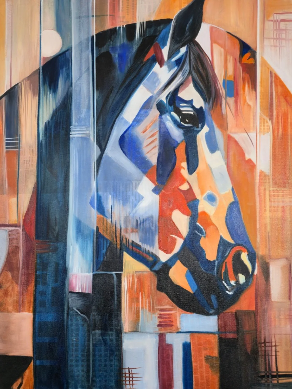 "Scout" Original mixed media oil painting