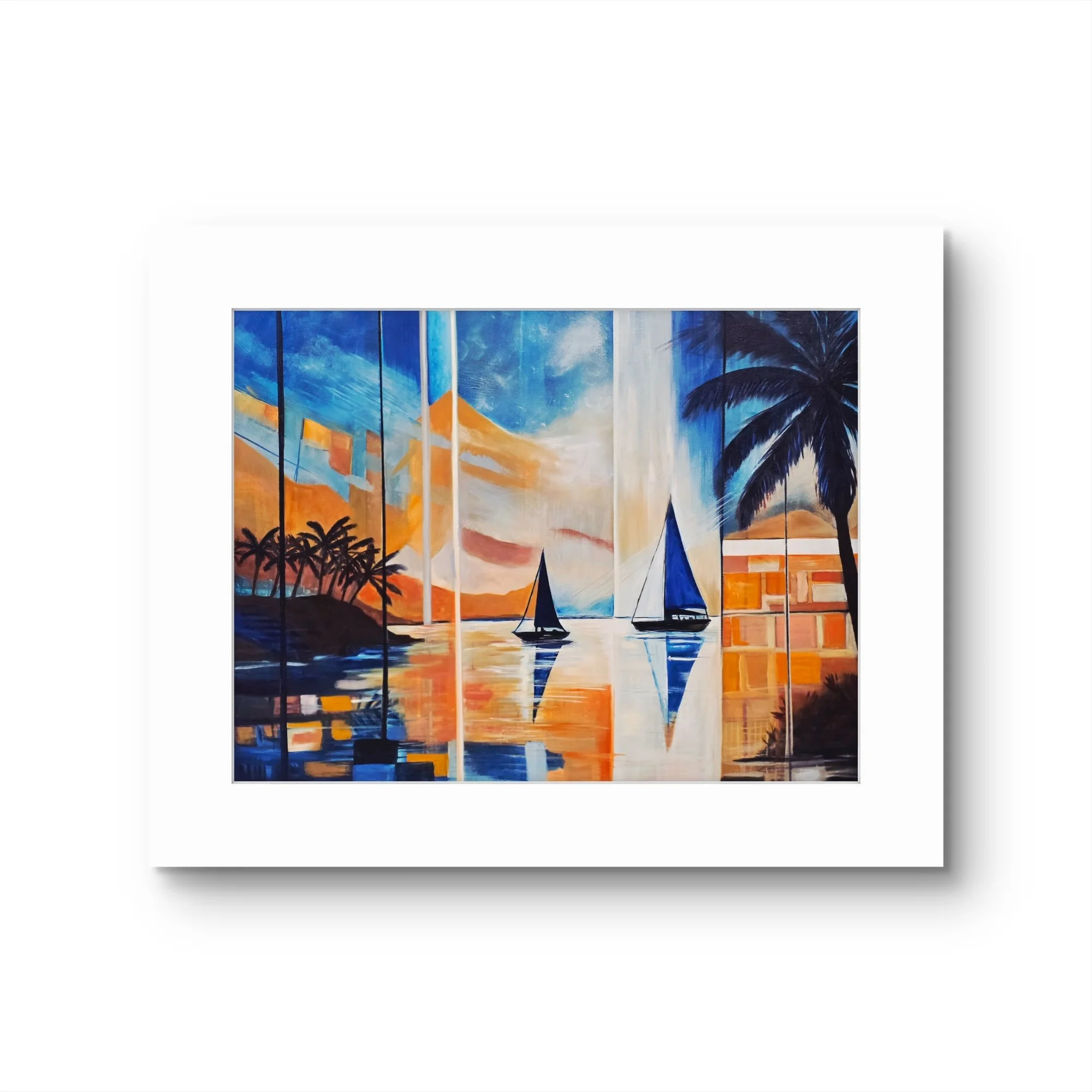 "Sail Boats at Sunset" Limited Edition Prints