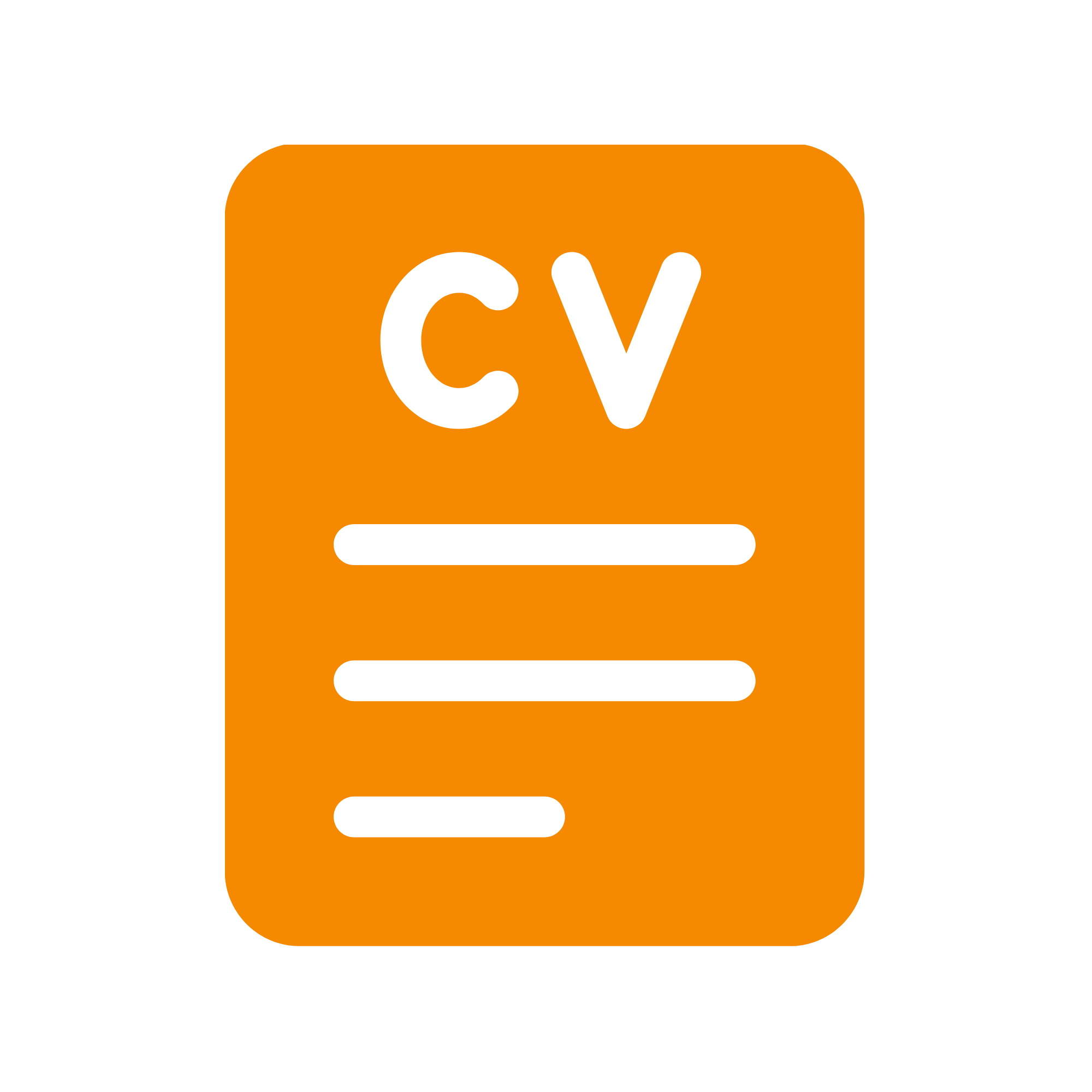 Orange and black logo with 'CV' inside a rectangle, on a black background.