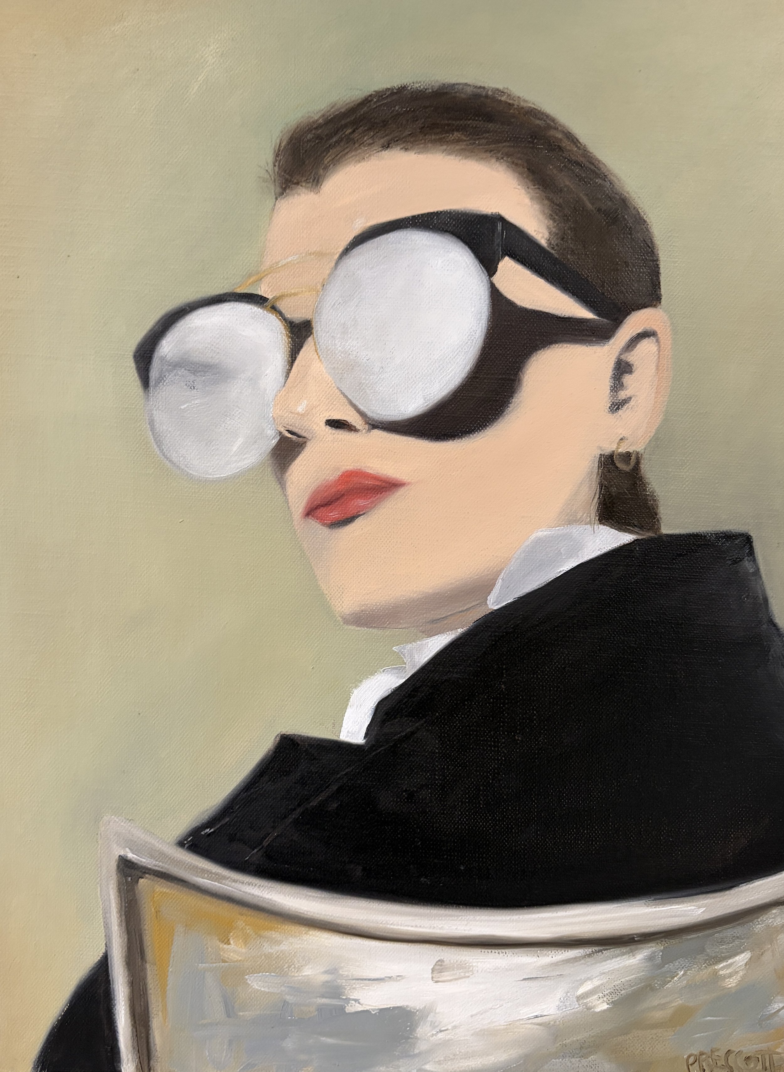 Pearl Diver · 2026 · Oil on linen panel · 16 x 20 in.