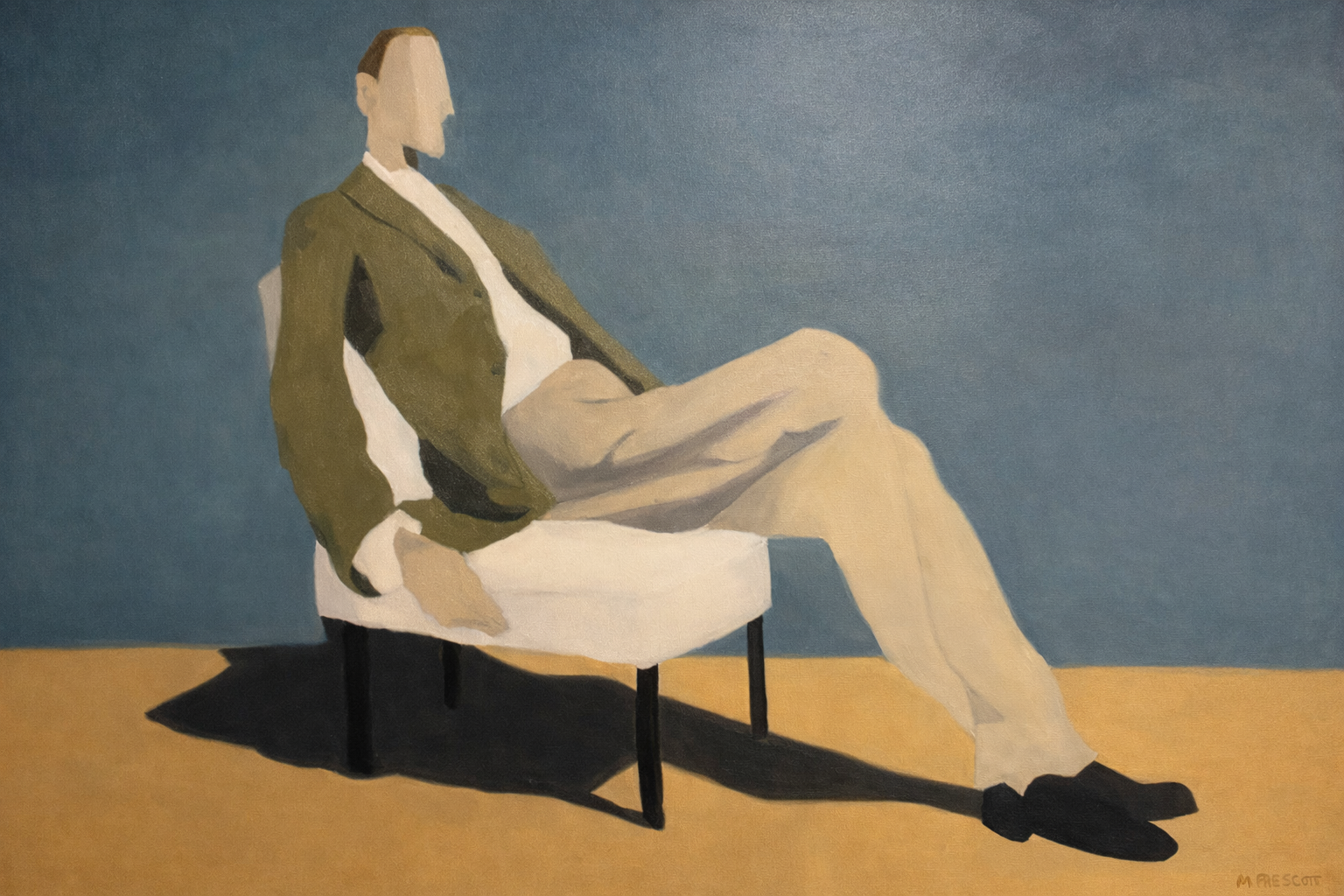 Seated Figure in Recline · 2026 · Oil on canvas · 24 x 36 in.