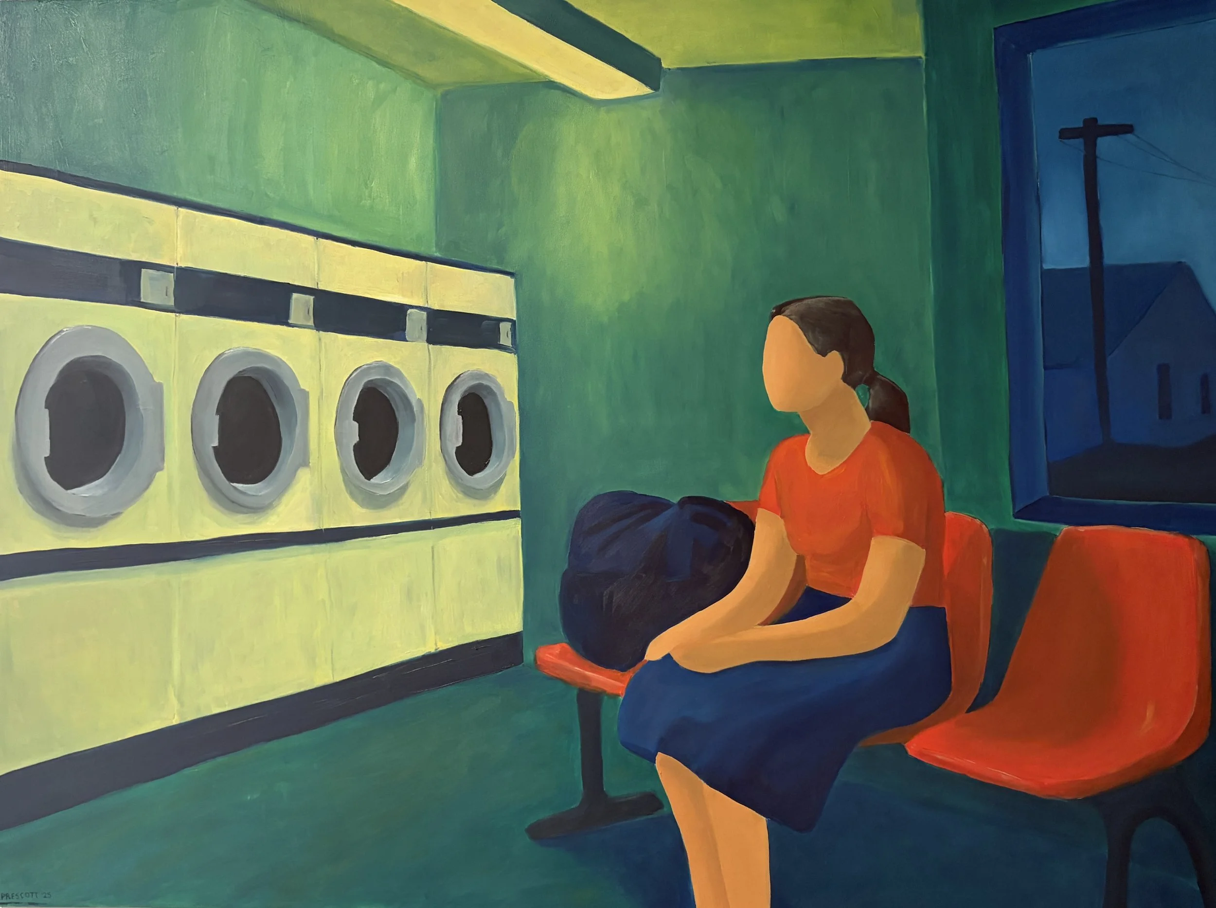 The Night We Met · 2025 · Oil on wood · 30 x 40 in.