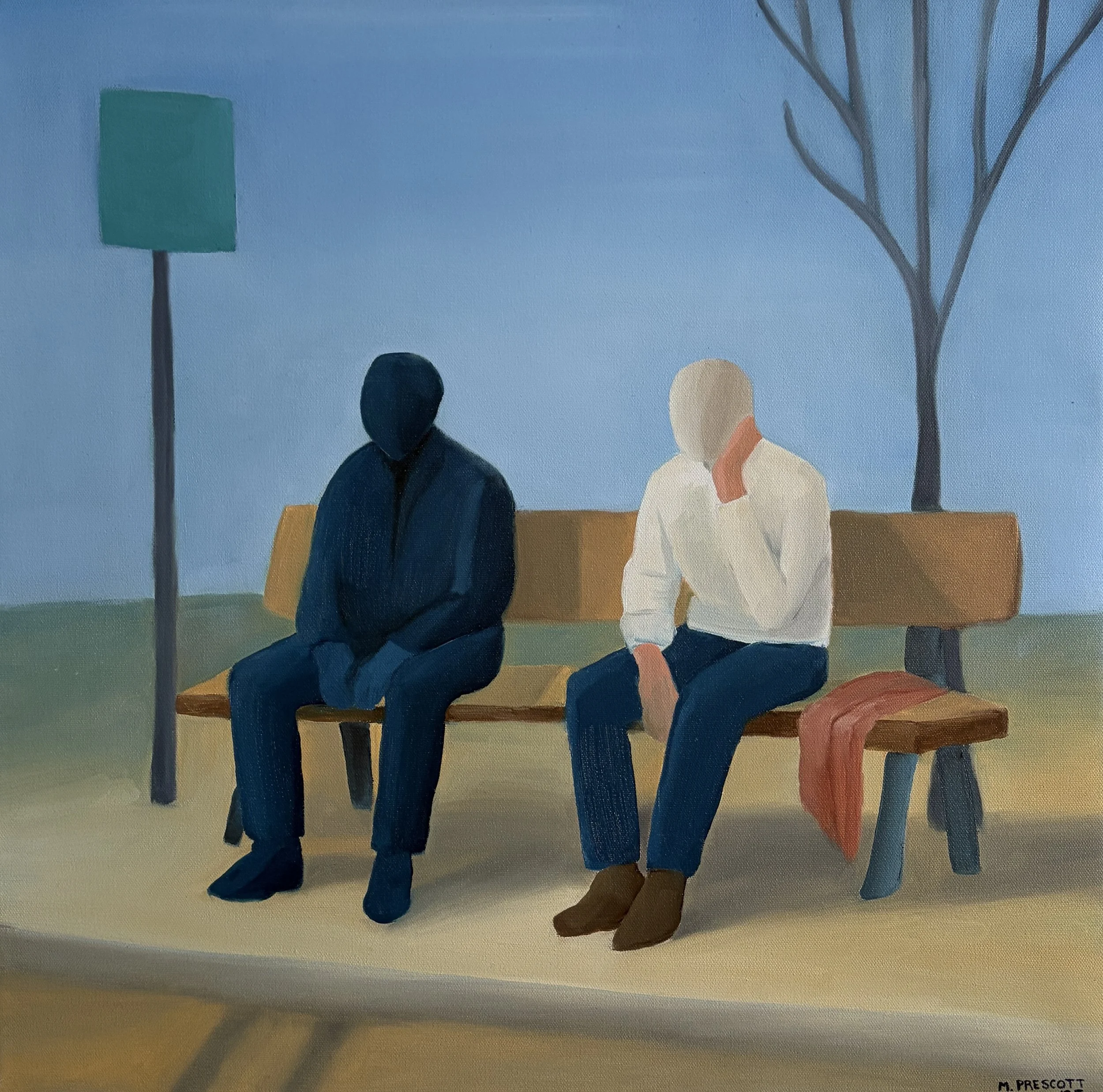 Study In Distance V · 2025 · Oil on canvas · 24 x 24 in.