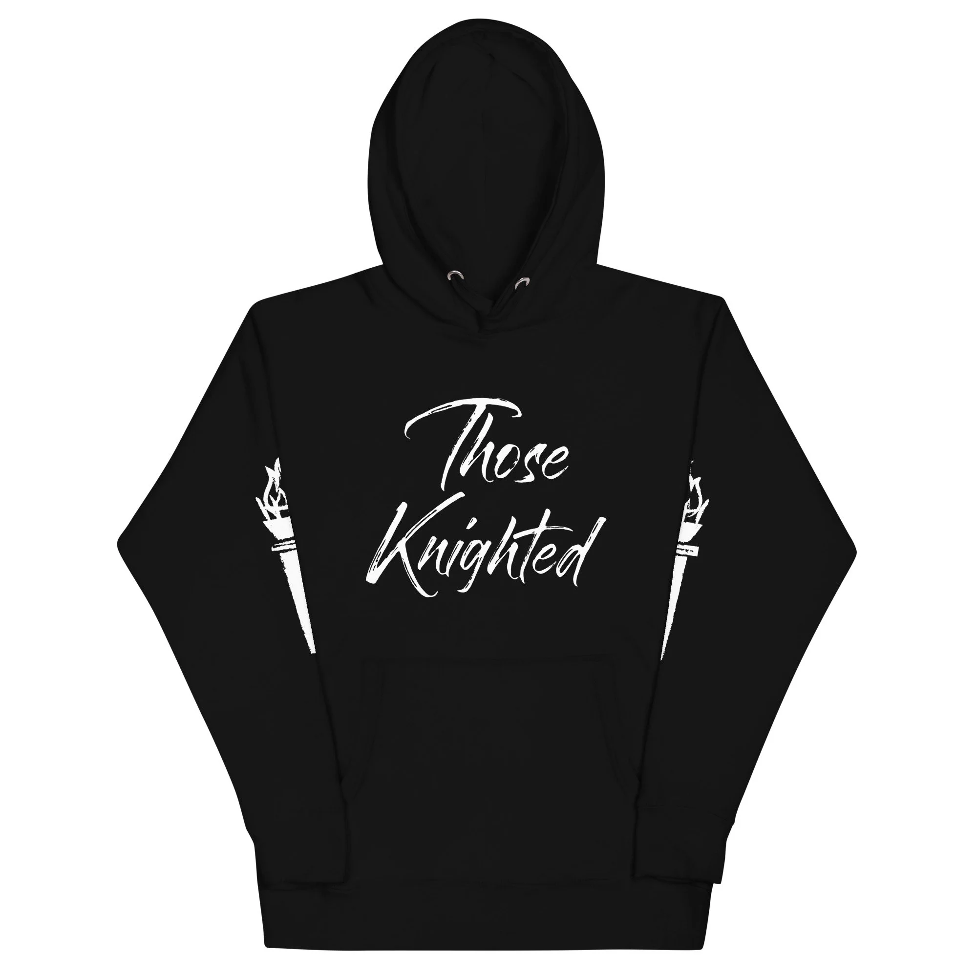 Those Knighted Premium Torch Sleeves Hoodie (White Logo)