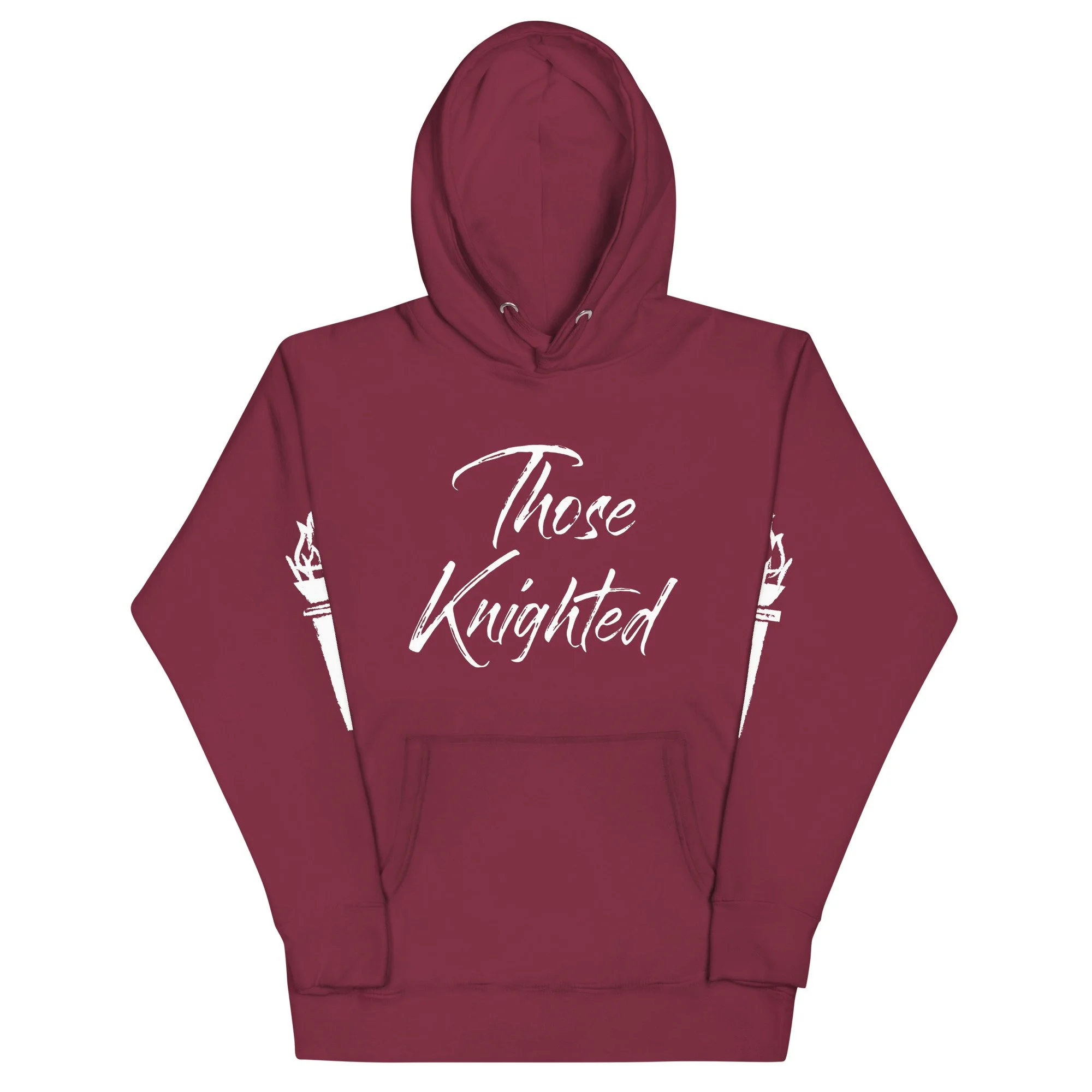 Those Knighted Premium Torch Sleeves Hoodie (White Logo)