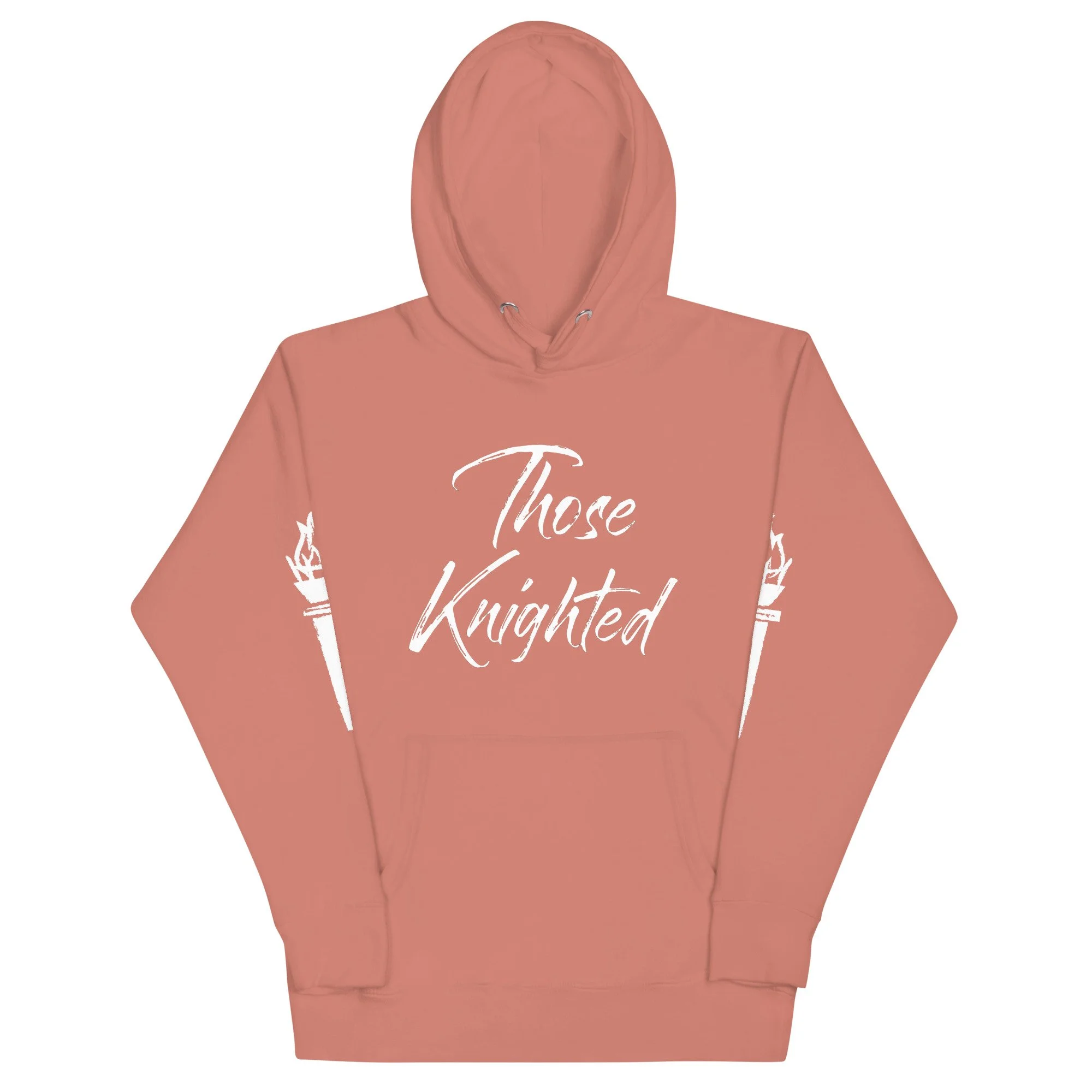 Those Knighted Premium Torch Sleeves Hoodie (White Logo)
