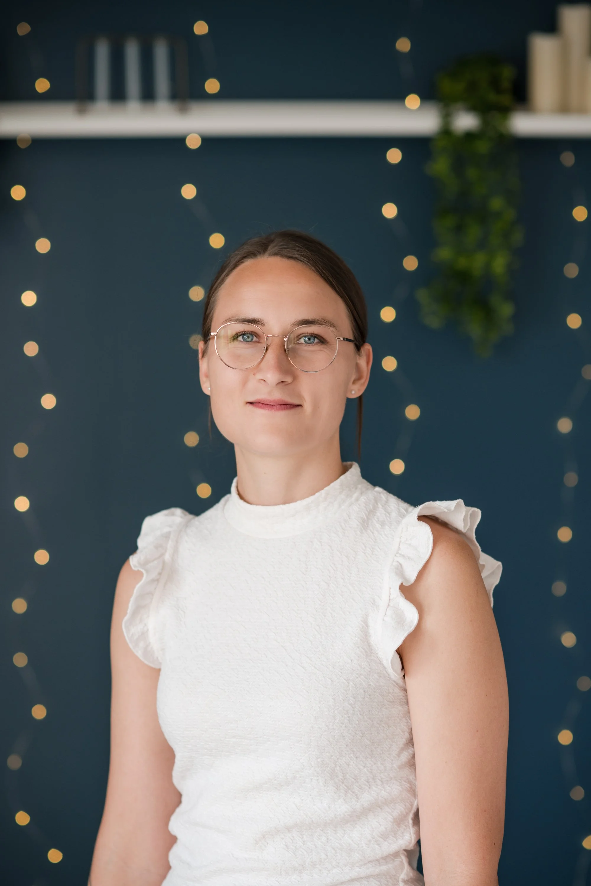 Verdure Somatic Studio team member photographed inside the Ballwin wellness studio.