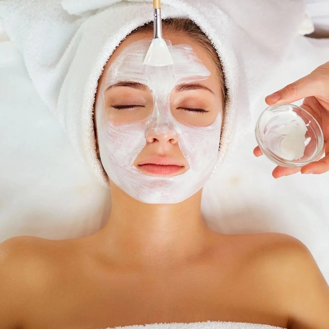 A facial with organic skincare at Blue Skies Massage and Wellness Spa in Longmont, Colorado.