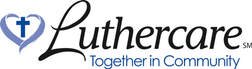 Luthercare logo with a heart and cross symbol
