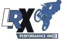 LRX Performance Inc. logo with a motorcycle rider silhouette