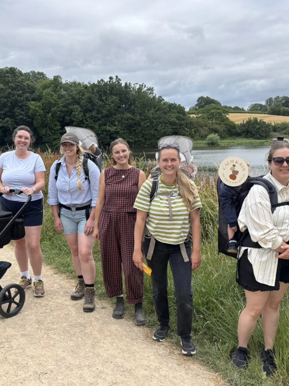 Calm & Kin meets Blaze trails. Postpartum support. New mums walking